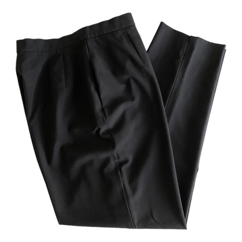 Talbots Black Flat Front Dress Pants